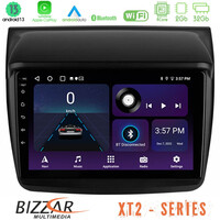 Bizzar xt2 Series 4core Android13 2+32gb Mitsubishi L200 Navigation Multimedia Tablet 9 u-xt2-Mt0314