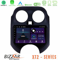 Bizzar xt2 Series 4core Android13 2+32gb Nissan Micra 2011-2014 Navigation Multimedia Tablet 9 u-xt2-Ns0757