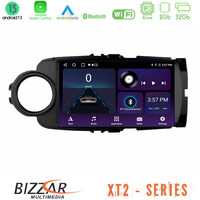 Bizzar xt2 Series 4core Android13 2+32gb Toyota Yaris Navigation Multimedia Tablet 9 (Μαύρο Χρώμα) u-xt2-Ty0635