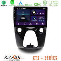 Bizzar xt2 Series 4core Android13 2+32gb Toyota Aygo | Citroen c1 | Peugeot 108 Navigation Multimedia 10 u-xt2-Ty0900