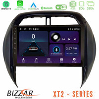 Bizzar xt2 Series 4core Android13 2+32gb Toyota Rav4 2001-2005 (Auto A/c) Navigation Multimedia Tablet 9 u-xt2-Ty1315