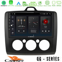Cadence qg Series 8core Android13 4+64gb Ford Focus Manual ac Navigation Multimedia Tablet 9 (Μαύρο Χρώμα) u-qg-Fd0041mb
