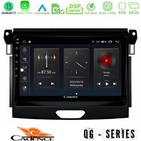 Cadence qg Series 8core Android13 4+64gb Ford Ranger 2017-2022 Navigation Multimedia Tablet 9 u-qg-Fd0617