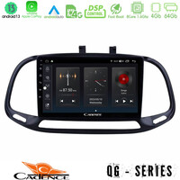 Cadence qg Series 8core Android13 4+64gb Fiat Doblo 2015-2022 Navigation Multimedia Tablet 9 u-qg-Ft0909
