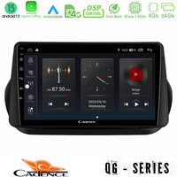 Cadence qg Series 8core Android13 4+64gb Fiat Fiorino/citroen Nemo/peugeot Bipper Navigation Multimedia Tablet 9 u-qg-Ft1025