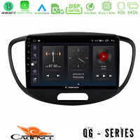 Cadence qg Series 8core Android13 4+64gb Hyundai i10 2008-2014 Navigation Multimedia Tablet 9 u-qg-Hy0551