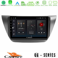 Cadence qg Series 8core Android13 4+64gb Mitsubishi Lancer 2004 – 2008 Navigation Multimedia Tablet 9 u-qg-Mt608