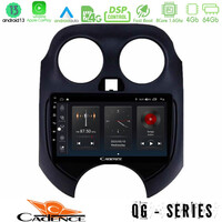 Cadence qg Series 8core Android13 4+64gb Nissan Micra 2011-2014 Navigation Multimedia Tablet 9 u-qg-Ns0757