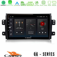 Cadence qg Series 8core Android13 4+64gb Suzuki sx4 2006-2014 Fiat Sedici 2006-2014 Navigation Multimedia Tablet 9 u-qg-Sz0649