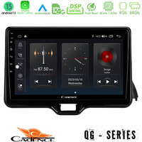 Cadence qg Series 8core Android13 4+64gb Toyota Yaris 2020-&Gt; Navigation Multimedia Tablet 9 u-qg-Ty1079