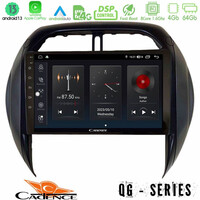 Cadence qg Series 8core Android13 4+64gb Toyota Rav4 2001-2005 (Auto A/c) Navigation Multimedia Tablet 9 u-qg-Ty1315