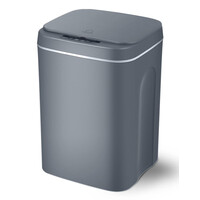 HOME USE κάδος απορριμμάτων HUH-0190, αυτόματο άνοιγμα, 16lt, γκρι