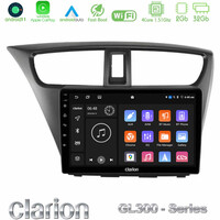 Clarion Gl300 Series 4core Android11 2+32gb Honda Civic Hatchback 2012-2015 Navigation Multimedia Tablet 9 με Carplay &Amp; Android Auto u-gl3-Hd0941