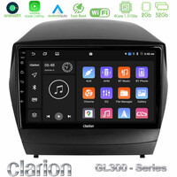 Clarion Gl300 Series 4core Android11 2+32gb Hyundai Ix35 Auto a/c Navigation Multimedia Tablet 9 με Carplay &Amp; Android Auto u-gl3-Hy0029