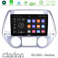 Clarion Gl300 Series 4core Android11 2+32gb Hyundai i20 2012-2014 Navigation Multimedia Tablet 9 με Carplay &Amp; Android Auto u-gl3-Hy0619