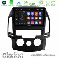 Clarion Gl300 Series 4core Android11 2+32gb Hyundai i30 2007-2012 Manual a/c Navigation Multimedia Tablet 9 με Carplay &Amp; Android Auto u-gl3-Hy0799