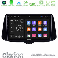 Clarion Gl300 Series 4core Android11 2+32gb Hyundai i30 Navigation Multimedia Tablet 9 με Carplay &Amp; Android Auto u-gl3-Hy0890