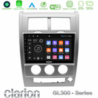 Clarion Gl300 Series 4core Android11 2+32gb Jeep Cherokee (Kk) 2008-2012 Navigation Multimedia Tablet 10 με Carplay &Amp; Android Auto u-gl3-Jp1618