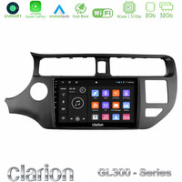 Clarion Gl300 Series 4core Android11 2+32gb kia rio 2011-2015 Navigation Multimedia Tablet 9 με Carplay &Amp; Android Auto u-gl3-Ki0552