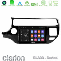 Clarion Gl300 Series 4core Android11 2+32gb kia rio 2015-2017 Navigation Multimedia Tablet 9 με Carplay &Amp; Android Auto u-gl3-Ki0553