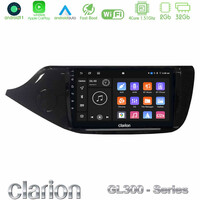 Clarion Gl300 Series 4core Android11 2+32gb kia Ceed 2013-2017 Navigation Multimedia Tablet 9 με Carplay &Amp; Android Auto u-gl3-Ki0610