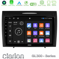 Clarion Gl300 Series 4core Android11 2+32gb Mercedes slk Class Navigation Multimedia Tablet 9 με Carplay &Amp; Android Auto u-gl3-Mb0804