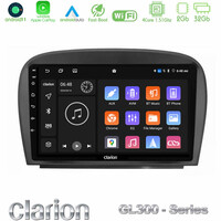 Clarion Gl300 Series 4core Android11 2+32gb Mercedes sl Class 2005-2011 Navigation Multimedia Tablet 9 με Carplay &Amp; Android Auto u-gl3-Mb0479