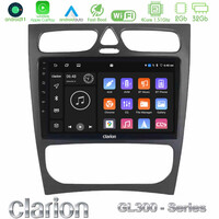 Clarion Gl300 Series 4core Android11 2+32gb Mercedes c Class (W203) Navigation Multimedia Tablet 9 με Carplay &Amp; Android Auto u-gl3-Mb0925