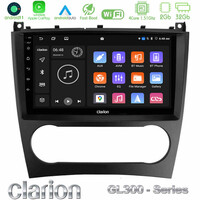 Clarion Gl300 Series 4core Android11 2+32gb Mercedes W203 Facelift Navigation Multimedia Tablet 9 με Carplay &Amp; Android Auto u-gl3-Mb0926
