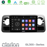 Clarion Gl300 Series 4core Android11 2+32gb Mercedes Sprinter W907 Navigation Multimedia Tablet 10 με Carplay &Amp; Android Auto u-gl3-Mb1463