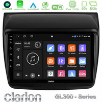 Clarion Gl300 Series 4core Android11 2+32gb Mitsubishi L200 Navigation Multimedia Tablet 9 με Carplay &Amp; Android Auto u-gl3-Mt0314