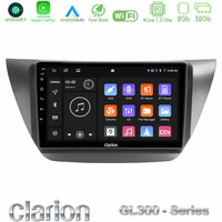 Clarion Gl300 Series 4core Android11 2+32gb Mitsubishi Lancer 2004 – 2008 Navigation Multimedia Tablet 9 με Carplay &Amp; Android Auto u-gl3-Mt608