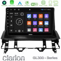 Clarion Gl300 Series 4core Android11 2+32gb Mazda6 2002-2006 Navigation Multimedia Tablet 10 με Carplay &Amp; Android Auto u-gl3-Mz1213