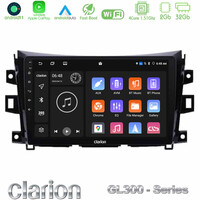 Clarion Gl300 Series 4core Android11 2+32gb Nissan Navara Np300 Navigation Multimedia Tablet 9 με Carplay &Amp; Android Auto u-gl3-Ns0340
