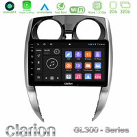 Clarion Gl300 Series 4core Android11 2+32gb Nissan Note 2013-2018 Navigation Multimedia Tablet 10 με Carplay &Amp; Android Auto u-gl3-Ns0481