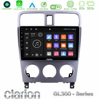 Clarion Gl300 Series 4core Android11 2+32gb Subaru Forester 2003-2007 Navigation Multimedia Tablet 9 με Carplay &Amp; Android Auto u-gl3-Su0470