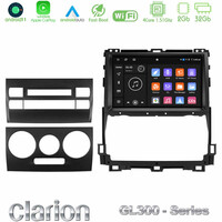 Clarion Gl300 Series 4core Android11 2+32gb Toyota Land Cruiser J120 2002-2009 Navigation Multimedia Tablet 9 με Carplay & Android Auto u-gl3-Ty0451