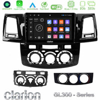 Clarion Gl300 Series 4core Android11 2+32gb Toyota Hilux 2007-2011 Navigation Multimedia Tablet 9 με Carplay & Android Auto u-gl3-Ty0571