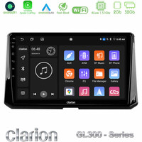 Clarion Gl300 Series 4core Android11 2+32gb Toyota Corolla 2019-2022 Navigation Multimedia Tablet 9 με Carplay & Android Auto u-gl3-Ty0597