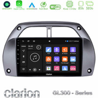 Clarion Gl300 Series 4core Android11 2+32gb Toyota Rav4 2001 - 2006 Navigation Multimedia Tablet 9 με Carplay & Android Auto u-gl3-Ty0953