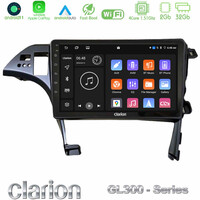 Clarion Gl300 Series 4core Android11 2+32gb Toyota Prius 2010-2015 Navigation Multimedia Tablet 10 με Carplay & Android Auto u-gl3-Ty1082