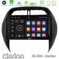 Clarion Gl300 Series 4core Android11 2+32gb Toyota Rav4 2001-2005 (Auto A/c) Navigation Multimedia Tablet 9 με Carplay & Android Auto u-gl3-Ty1315