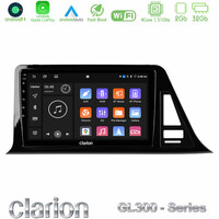 Clarion Gl300 Series 4core Android11 2+32gb Toyota ch-r Navigation Multimedia Tablet 9 με Carplay & Android Auto u-gl3-Ty972