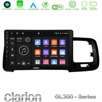 Clarion Gl300 Series 4core Android11 2+32gb Volvo s60 2010-2018 Navigation Multimedia Tablet 9 με Carplay & Android Auto u-gl3-Vl0467