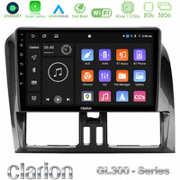 Clarion Gl300 Series 4core Android11 2+32gb Volvo Xc60 2009-2012 Navigation Multimedia Tablet 9 με Carplay & Android Auto u-gl3-Vl0468