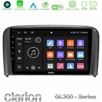 Clarion Gl300 Series 4core Android11 2+32gb Volvo s80 1998-2006 Navigation Multimedia Tablet 9 με Carplay & Android Auto u-gl3-Vl0971