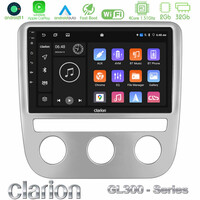 Clarion Gl300 Series 4core Android11 2+32gb vw Scirocco 2008-2014 Navigation Multimedia Tablet 9 με Carplay & Android Auto u-gl3-Vw0084