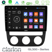 Clarion Gl300 Series 4core Android11 2+32gb vw Jetta Navigation Multimedia Tablet 10 με Carplay & Android Auto u-gl3-Vw0394