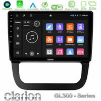 Clarion Gl300 Series 4core Android11 2+32gb vw Jetta Navigation Multimedia Tablet 10 με Carplay & Android Auto u-gl3-Vw087t