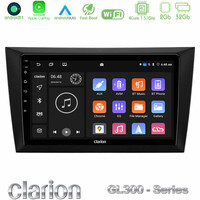 Clarion Gl300 Series 4core Android11 2+32gb vw Golf 6 Navigation Multimedia Tablet 9 με Carplay & Android Auto u-gl3-Vw0999
